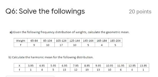 Solved Q6 Solve The Followings 20 Points A Given The Fo Chegg Com