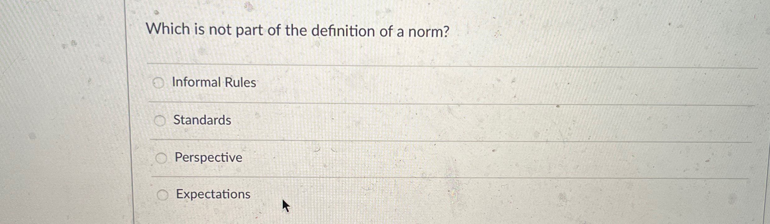 Solved Which is not part of the definition of a | Chegg.com