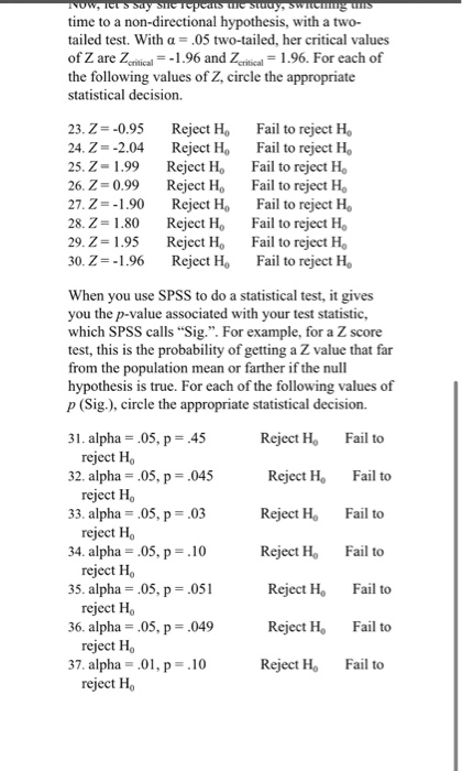 Solved Null hypothesis testing: Basic concepts This | Chegg.com