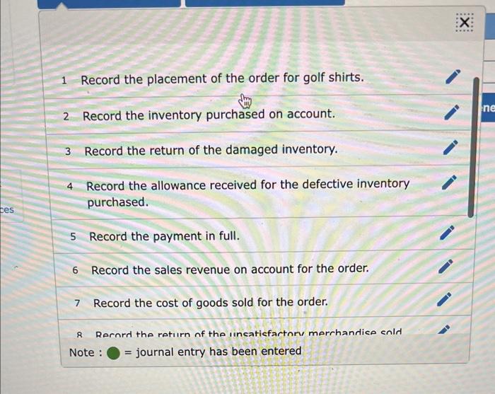 Solved C62 (Algo) Preparing Journal Entries for Inventory