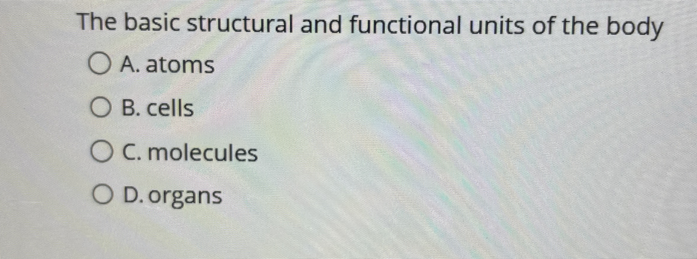 Solved The basic structural and functional units of the | Chegg.com