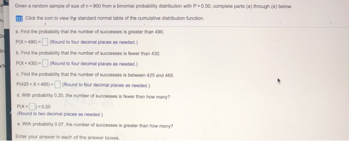 Solved O 24 gr Given a random sample of size of n=900 from a | Chegg.com