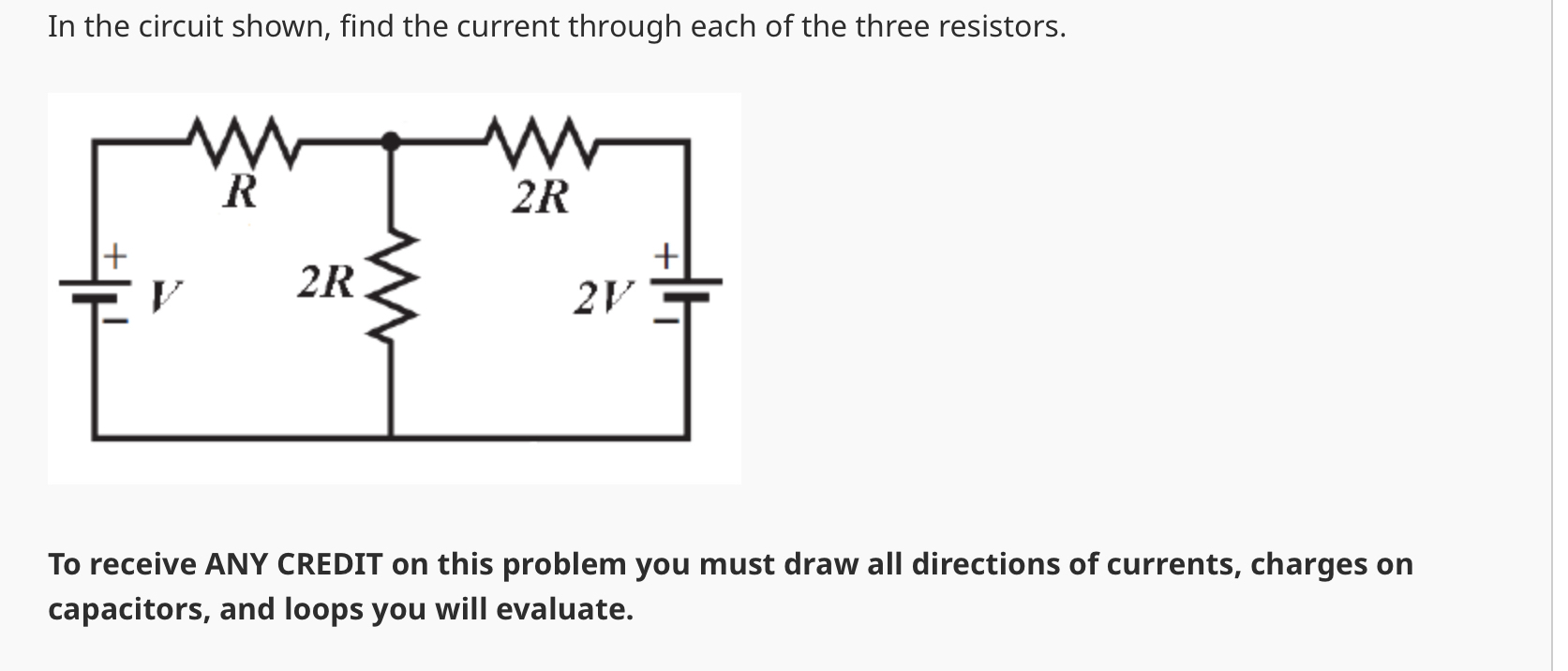 Solved In the circuit shown, find the current through each | Chegg.com