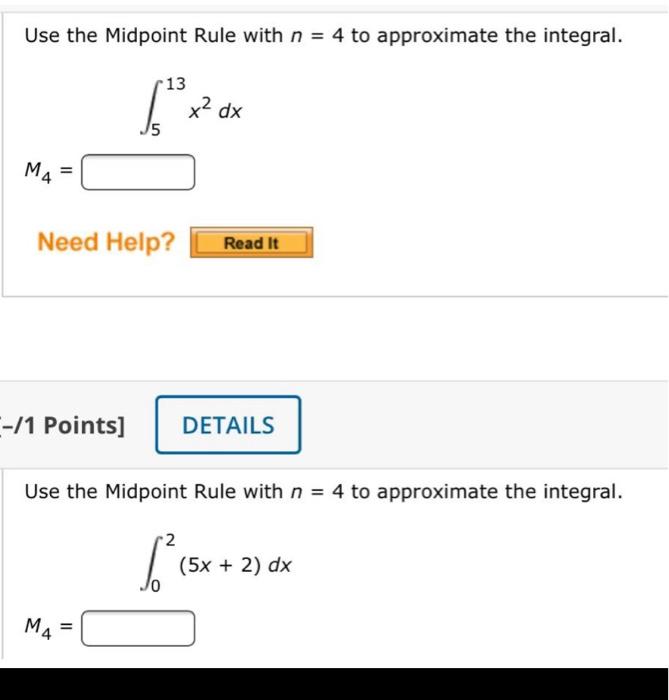 solved-use-the-midpoint-rule-with-n-4-to-approximate-the-chegg