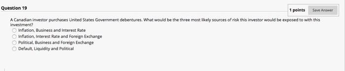 Solved 1 points Save Answer Question 2 Which of the | Chegg.com