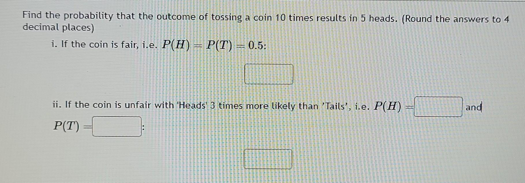 Solved Find The Probability That The Outcome Of Tossing A | Chegg.com