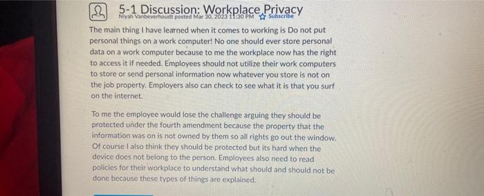 Solved In the case of Ontario v. Quon, 560 U.S. 746 (2010),
