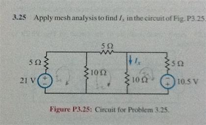 Solved Apply Mesh Analysis To Find Ix In The Circuit Of Fig. | Chegg.com