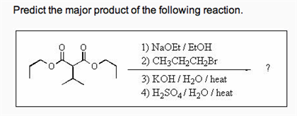 Solved Predict The Major Product Of The Following Reaction. | Chegg.com