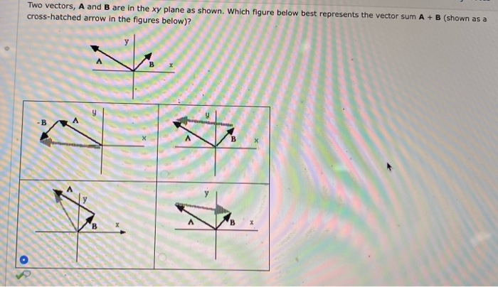 Solved Two vectors, A and B are in the xy plane as shown. | Chegg.com