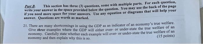 Solved Part B. This Section Has Three (3) Questions, Some | Chegg.com