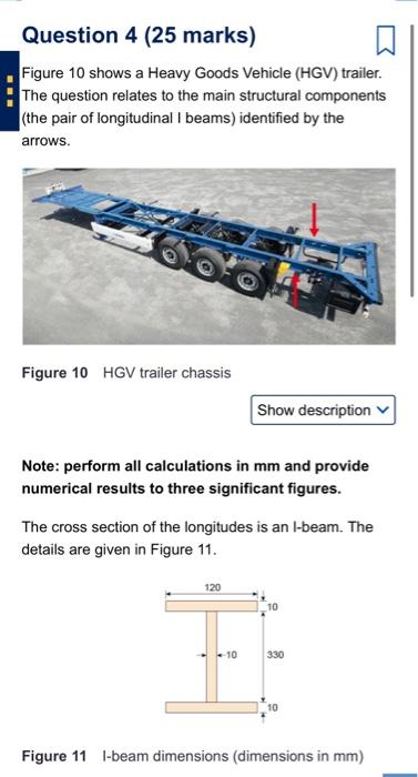 Solved Figure 10 shows a Heavy Goods Vehicle (HGV) trailer. | Chegg.com