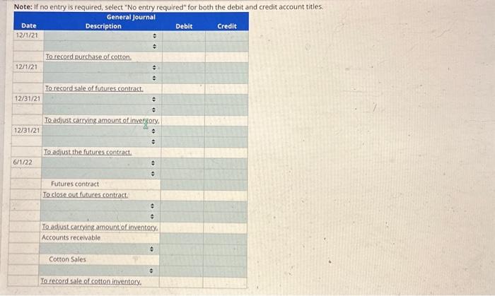 Solved Use Of Futures Contracts To Hedge Cotton | Chegg.com