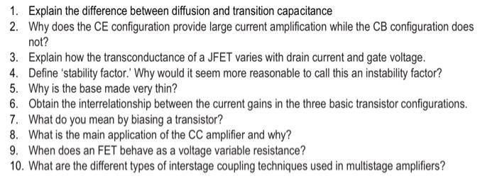 Solved 1. Explain the difference between diffusion and | Chegg.com