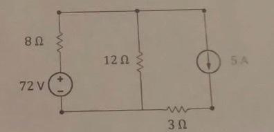 Solved Find The Current That Flows Through The 12 Ohm 