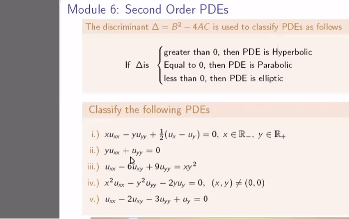 Solved: Module 6: Second Order PDEs 6 