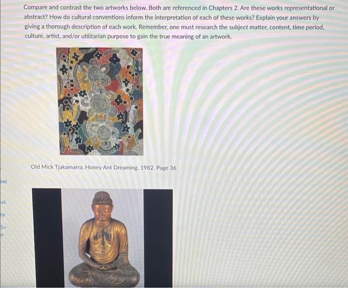 compare and contrast two artworks from a historical perspective essay