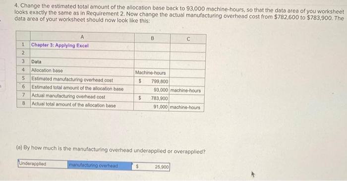 Solved Chapter 3: Applying Excel: Exercise (Part 2 of 2) 2. | Chegg.com