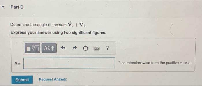 Solved What are the x and y components of vector V1 ? | Chegg.com