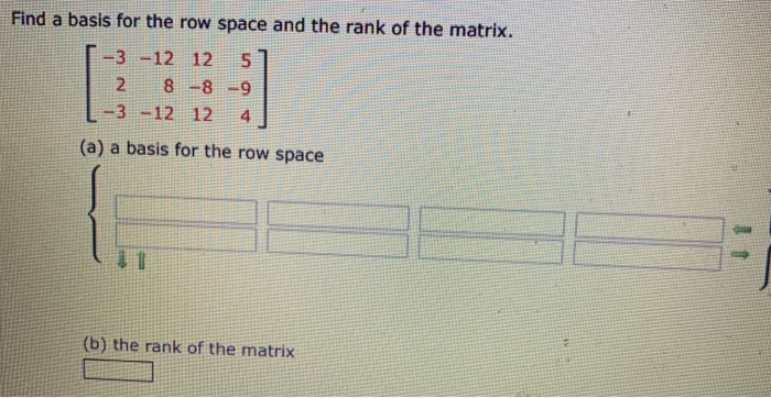Solved Find a basis for the row space and the rank of the | Chegg.com