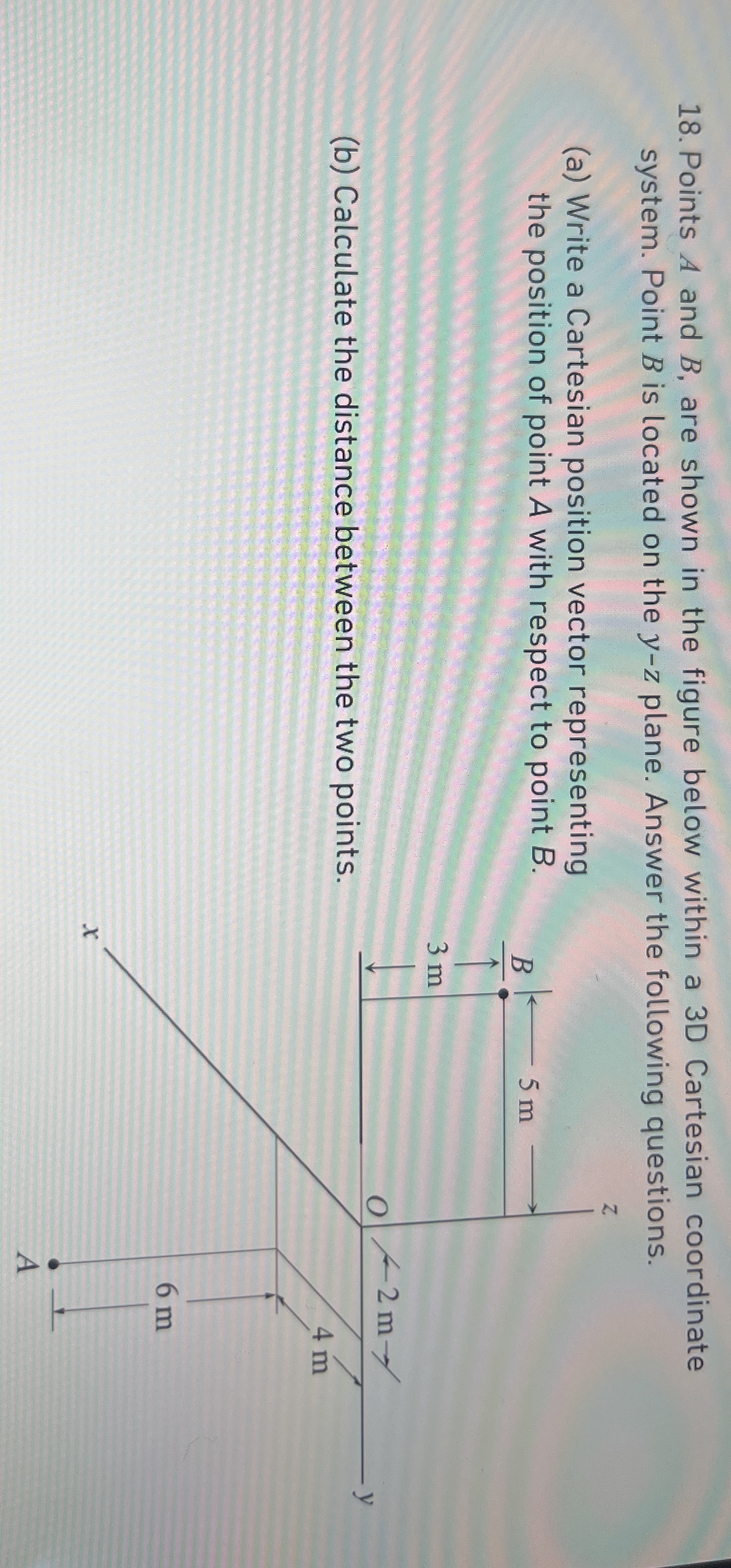 Solved Points A and B, ﻿are shown in the figure below within | Chegg.com