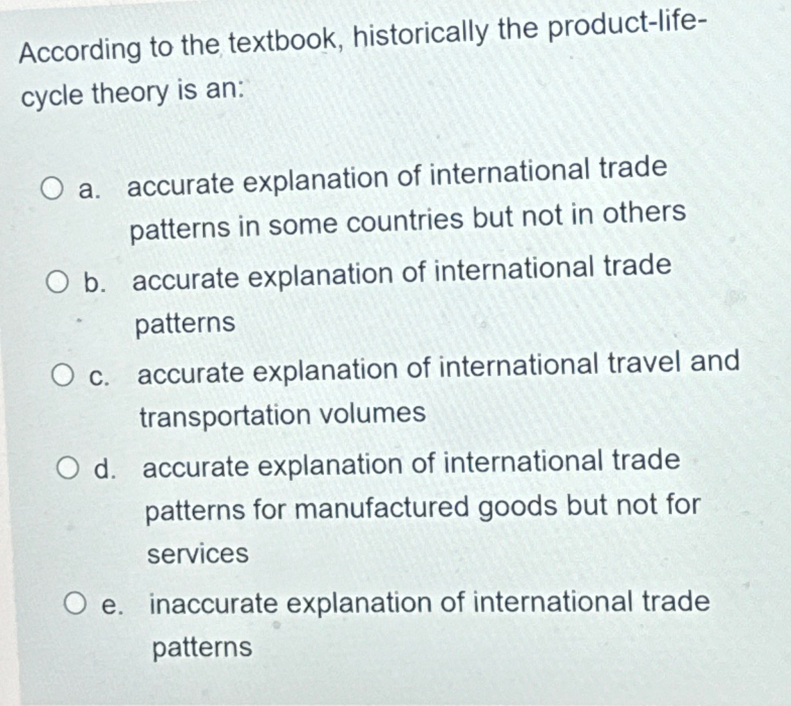 Solved According to the textbook, historically the | Chegg.com