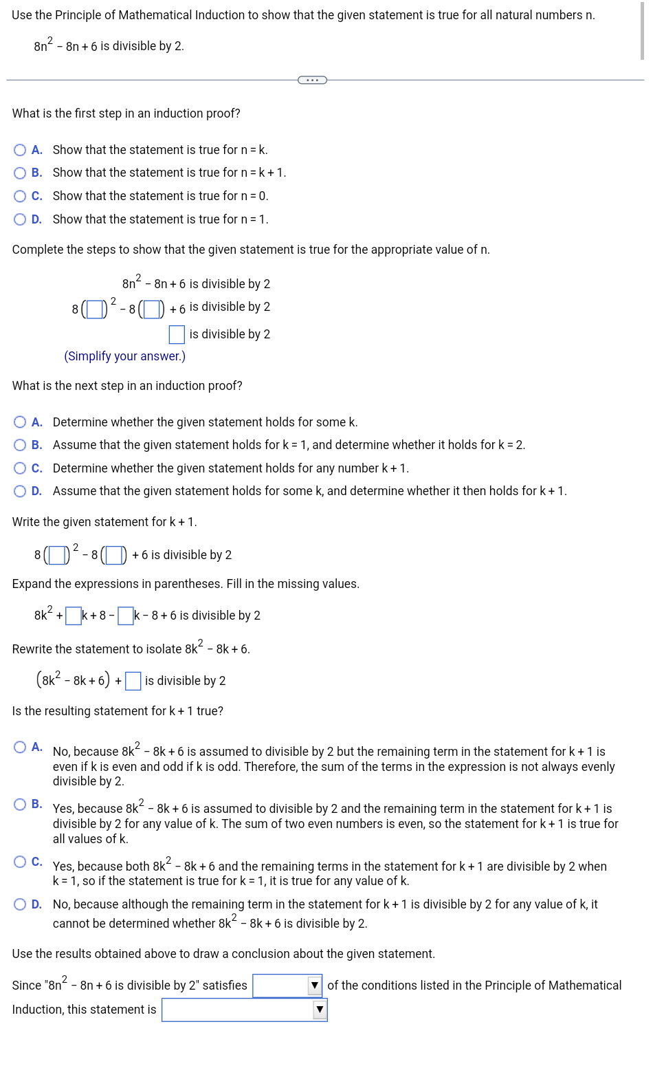 Solved Use The Principle Of Mathematical Induction To Show | Chegg.com