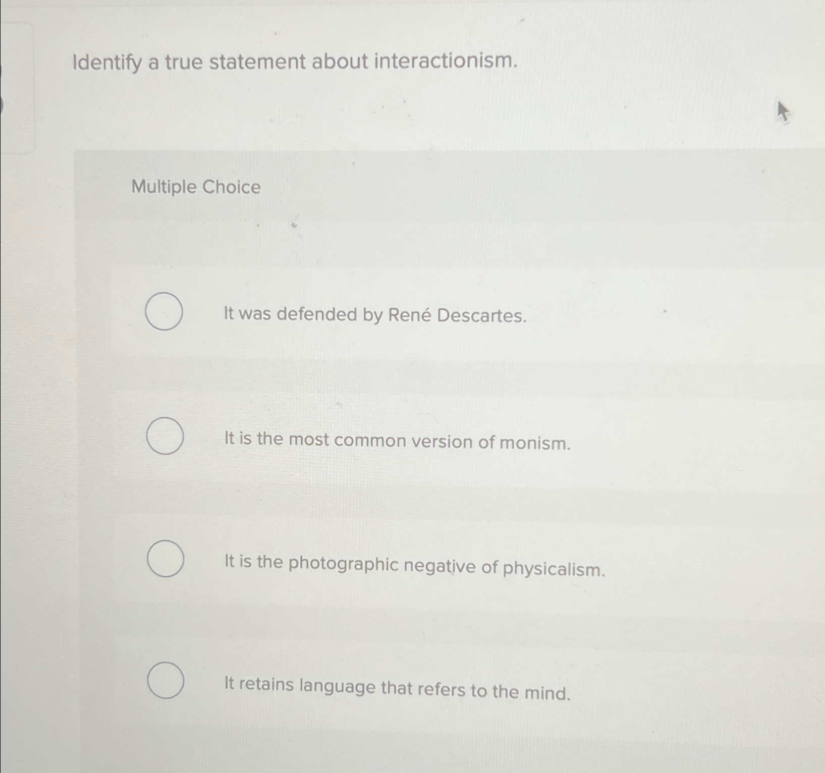 Solved Identify a true statement about | Chegg.com