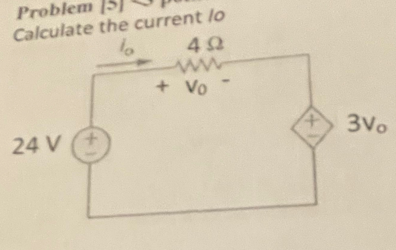 Solved Problem |S:|Calculate the current 10 | Chegg.com