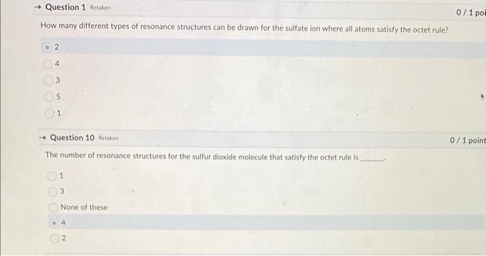 Solved How many different types of resonance structures can | Chegg.com