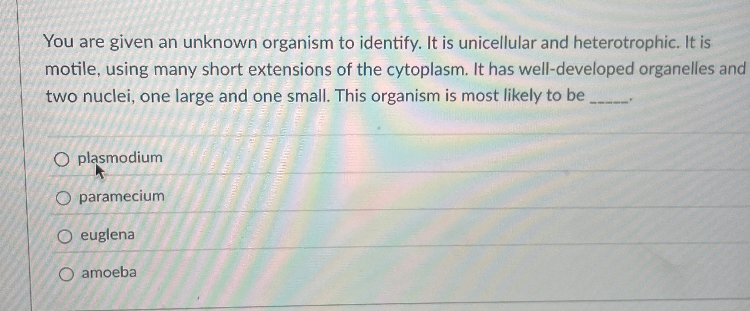 Solved You are given an unknown organism to identify. It is | Chegg.com