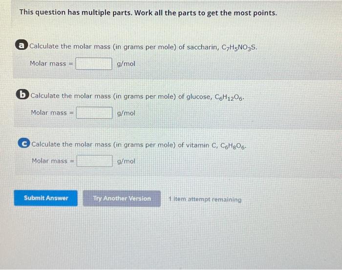 Solved This question has multiple parts. Work all the parts | Chegg.com