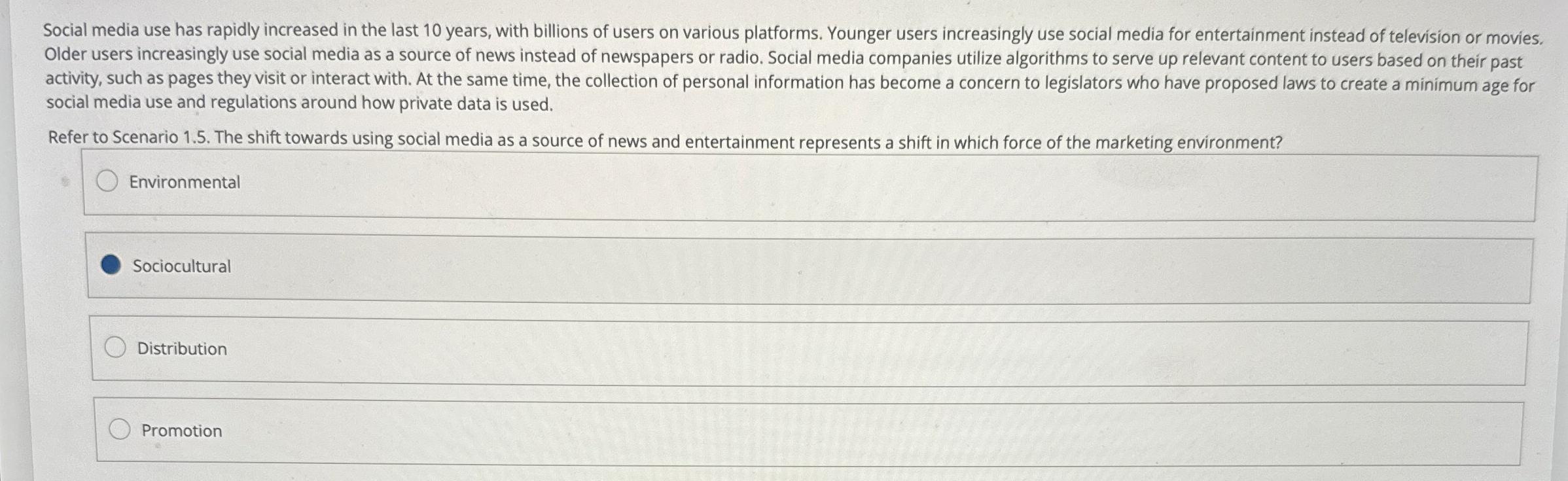 Solved Social media use has rapidly increased in the last 10 | Chegg.com