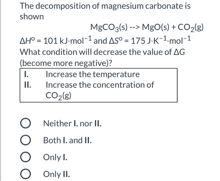 Solved The Of Magnesium Carbonate Is Shown