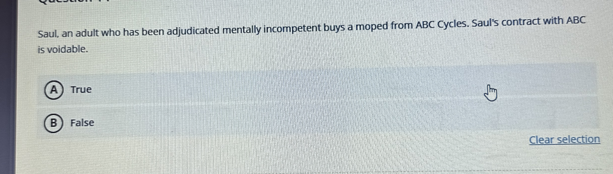 Solved Saul, an adult who has been adjudicated mentally