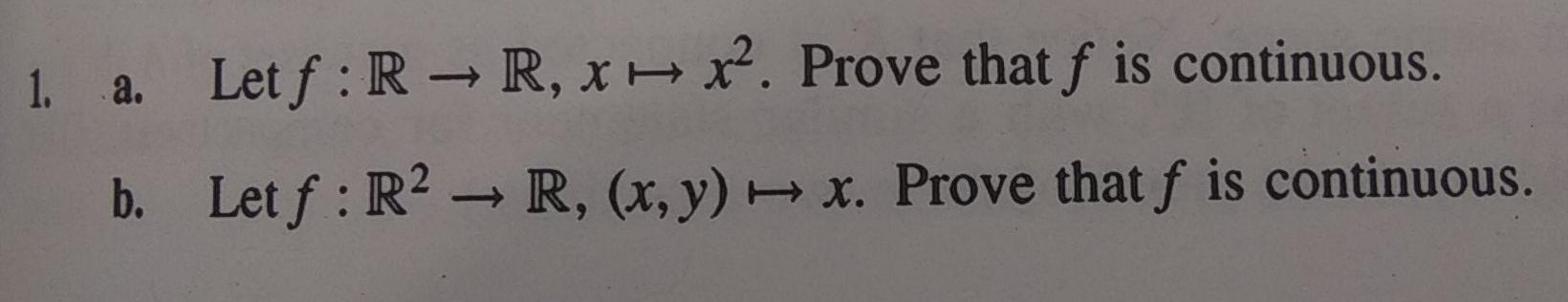Solved this is mathematical analysis continuous mappings, | Chegg.com