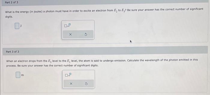 Solved Calculate The Frequency When An Electron Drops From 