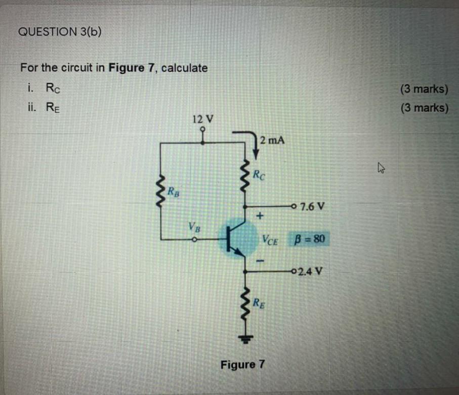 Solved QUESTION 3(a) For the circuit shown in Figure 6 with | Chegg.com