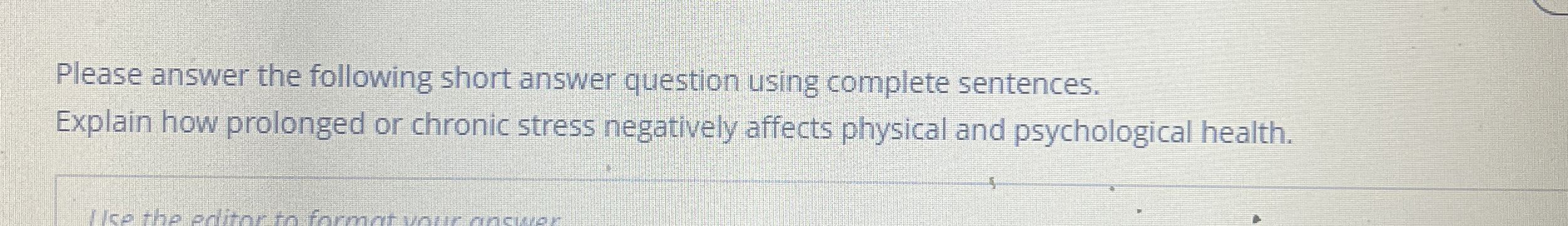 Solved Please answer the following short answer question | Chegg.com