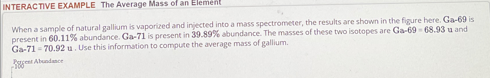 Solved INTERACTIVE EXAMPLE The Average Mass of an | Chegg.com