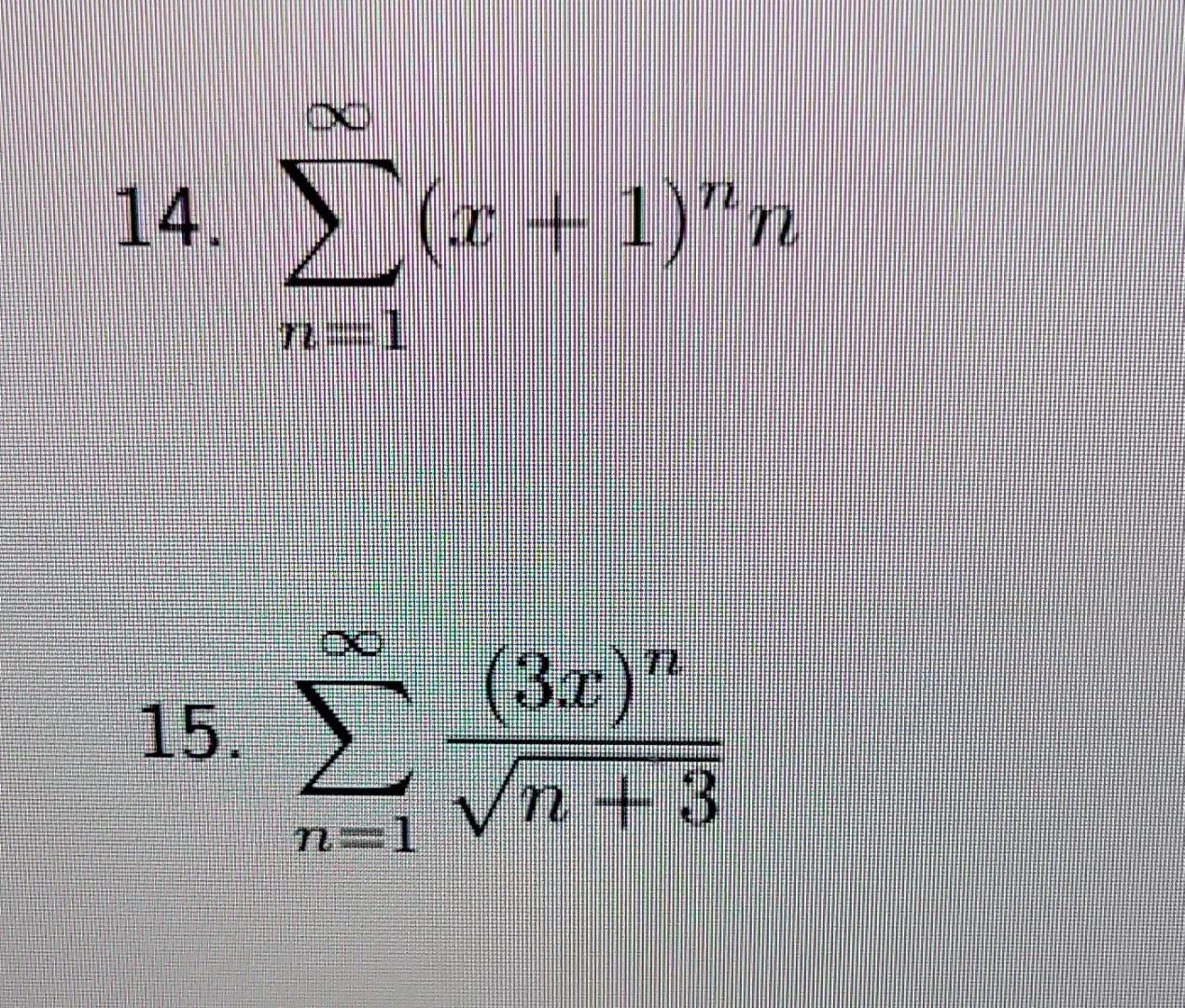 Solved Find The Radius And Interval Of Convergence For Each | Chegg.com