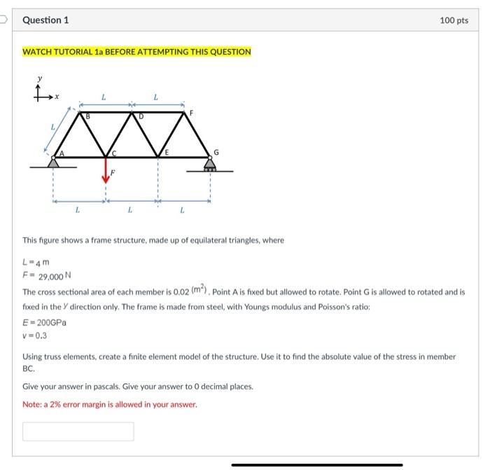 Solved Question 1 100 pts WATCH TUTORIAL 1 BEFORE ATTEMPTING | Chegg.com