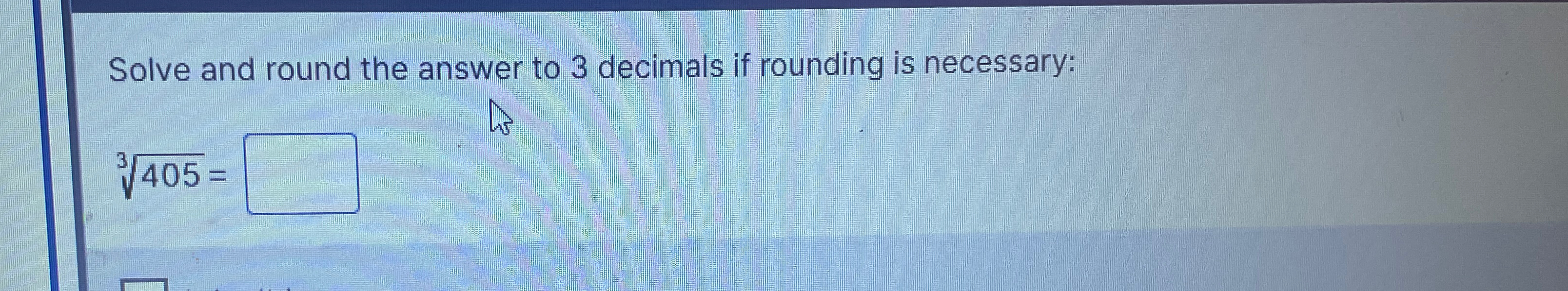 Solved Solve and round the answer to 3 ﻿decimals if rounding | Chegg.com