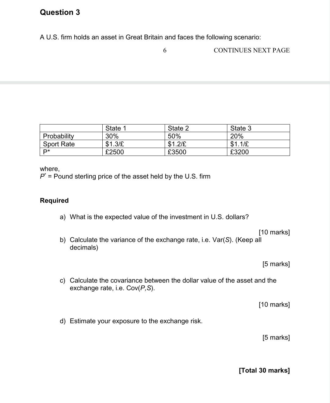 Solved Question 3 A U.S. Firm Holds An Asset In Great | Chegg.com