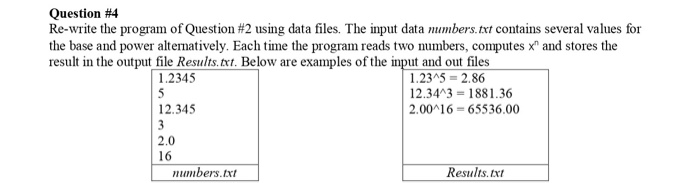 Solved Question #2: Write a program that asks the user to | Chegg.com