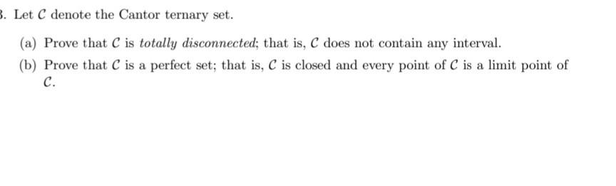 Solved real analysis the question with 2 parts. Please | Chegg.com