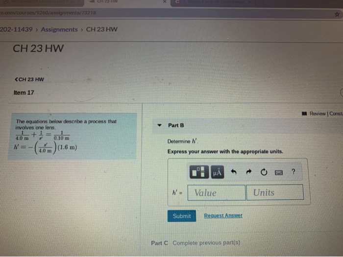 Solved CH 23 HW e.com/courses/9260/assignments/73218 | Chegg.com