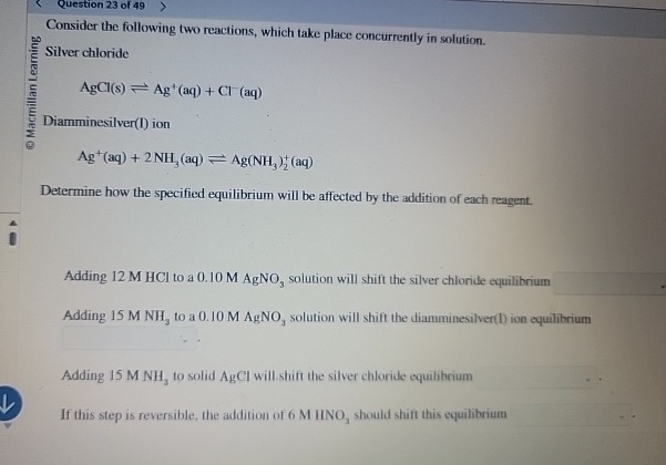 Solved Consider the following two reactions, which take | Chegg.com