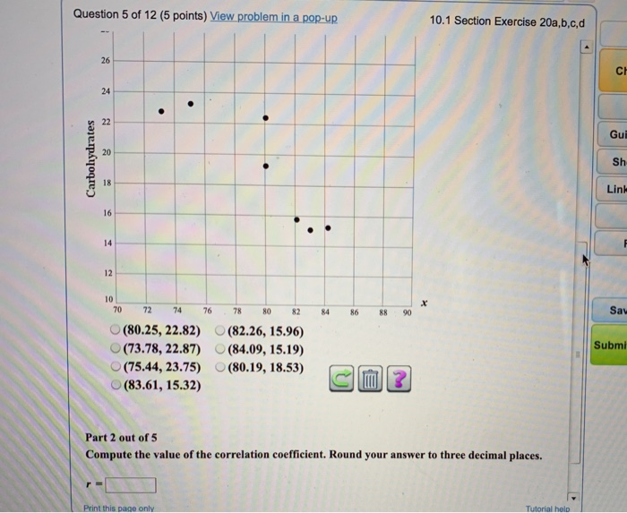Solved Question 5 of 12 (5 points) View problem in a pop-up | Chegg.com