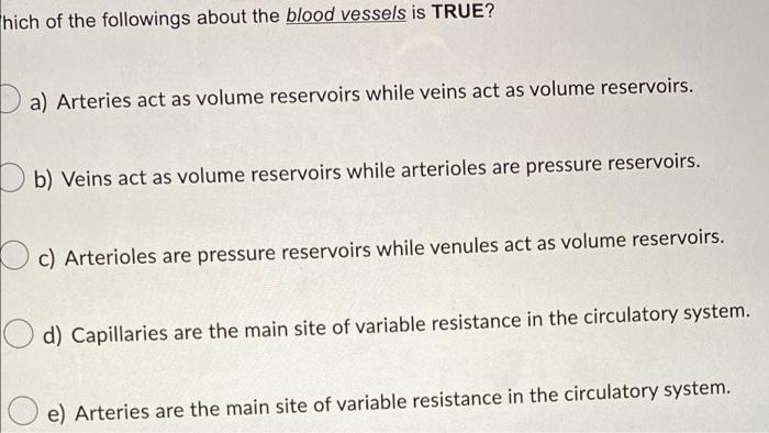 Solved Stroke volume can be increased by the following | Chegg.com
